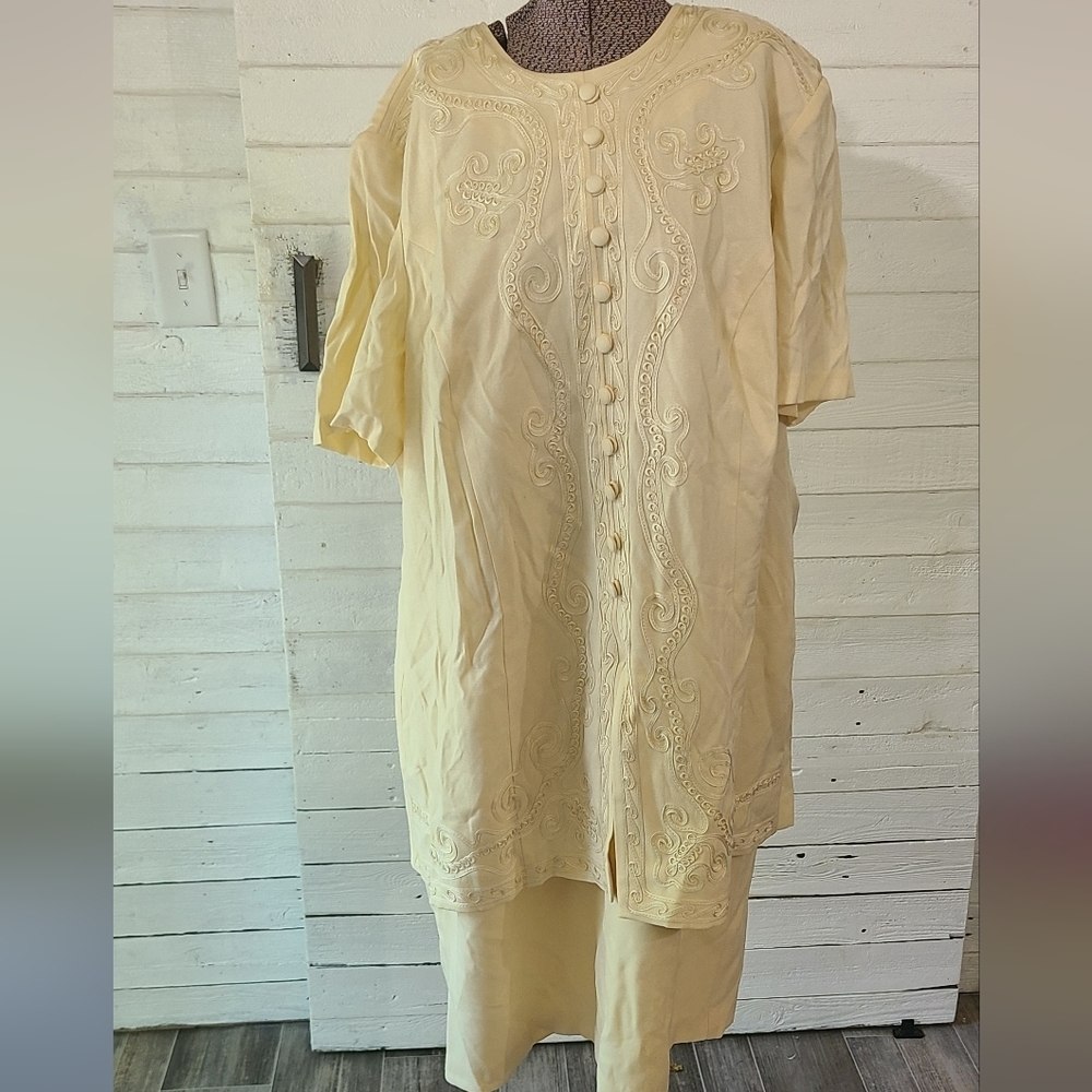 Karin Stevens Elegant Embellished Special Occasion Dress Vintage 90s Y2K sz 22W